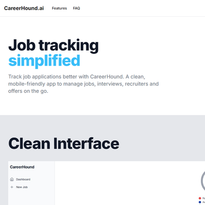 CareerHound app screenshot
